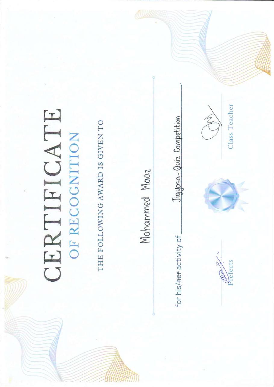 Certificate 50