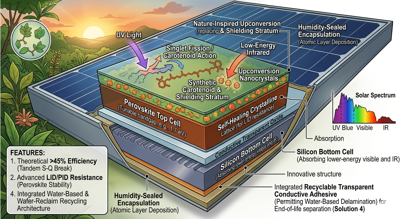Biosolaris-X layered panel architecture