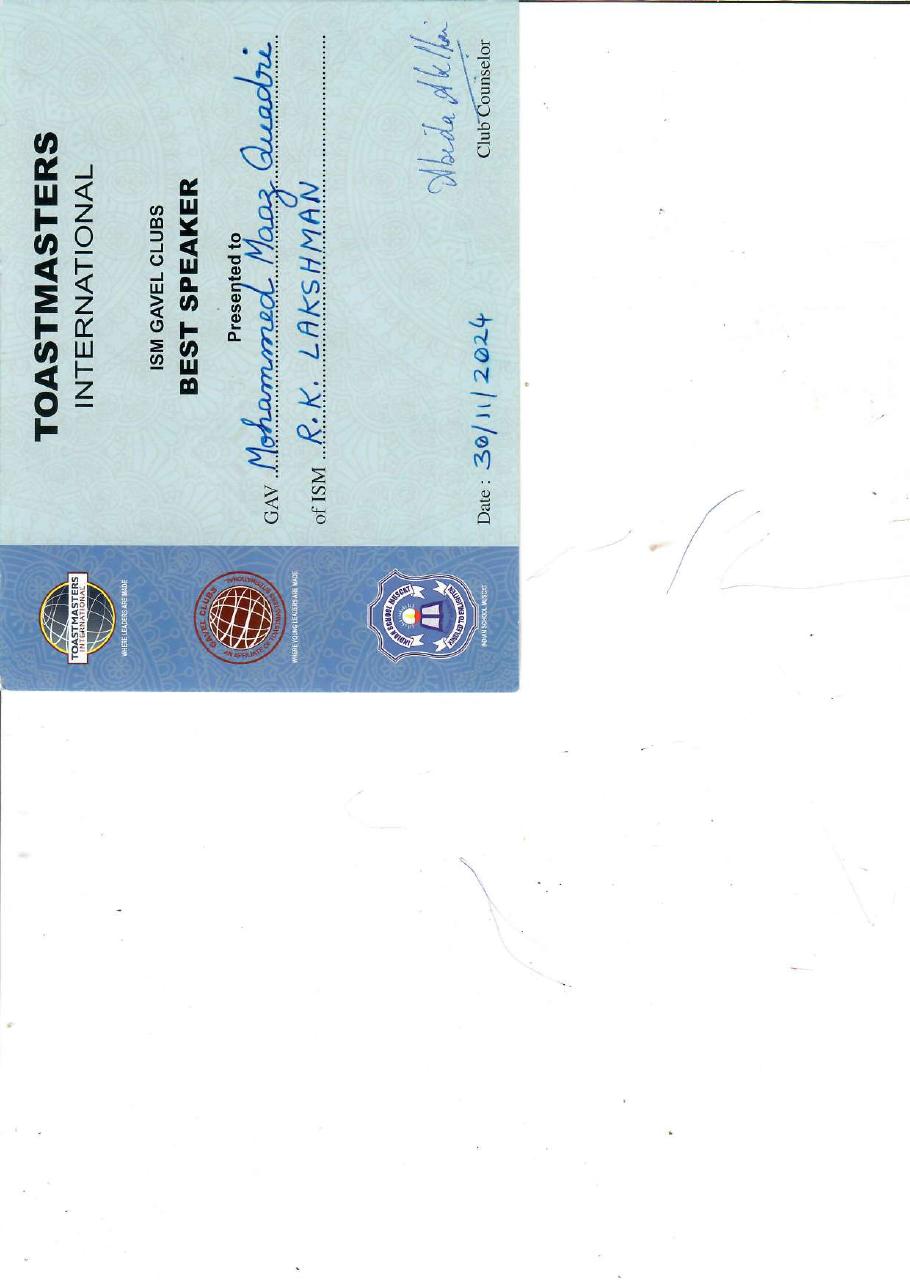 Certificate 38