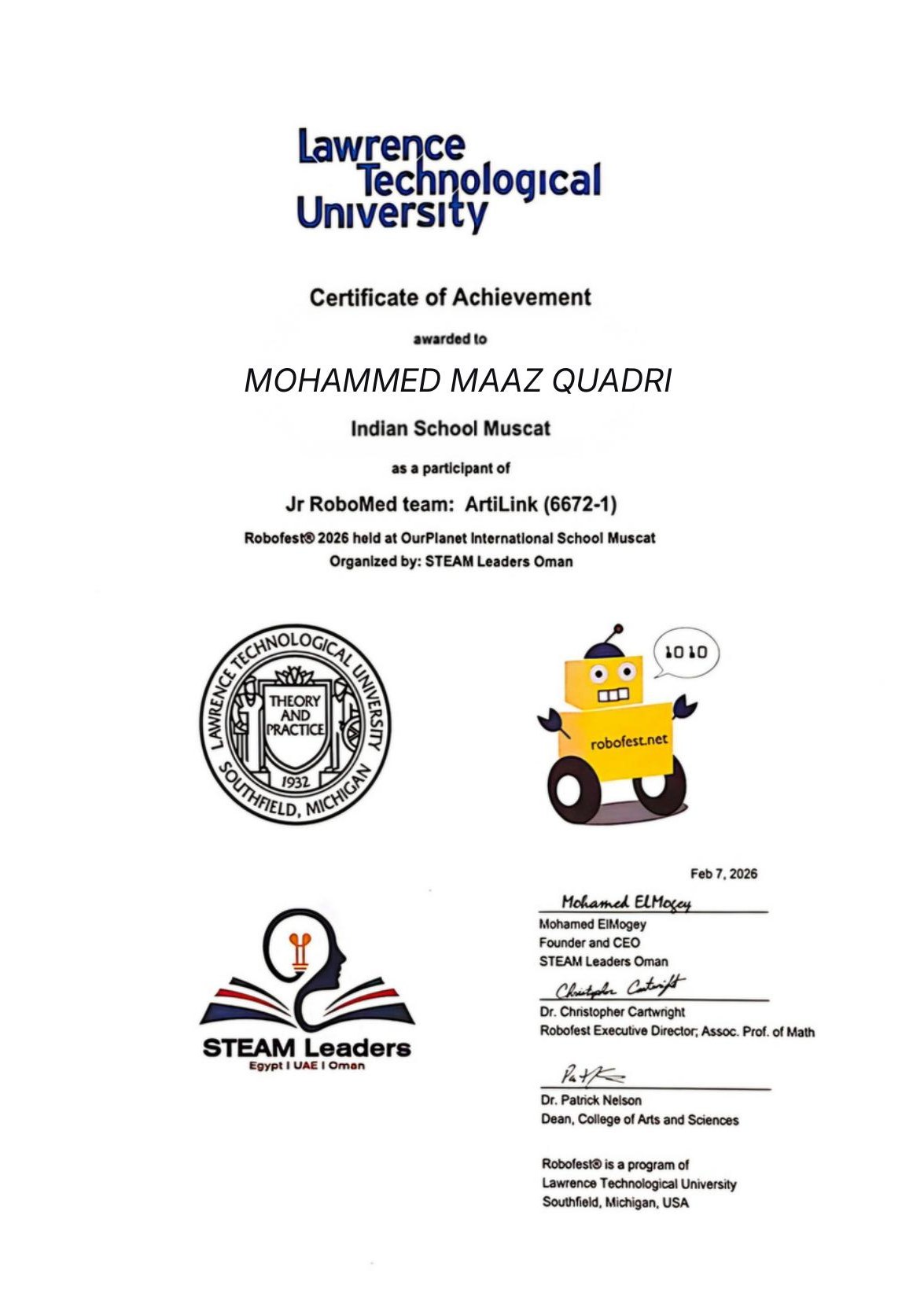 Certificate 77