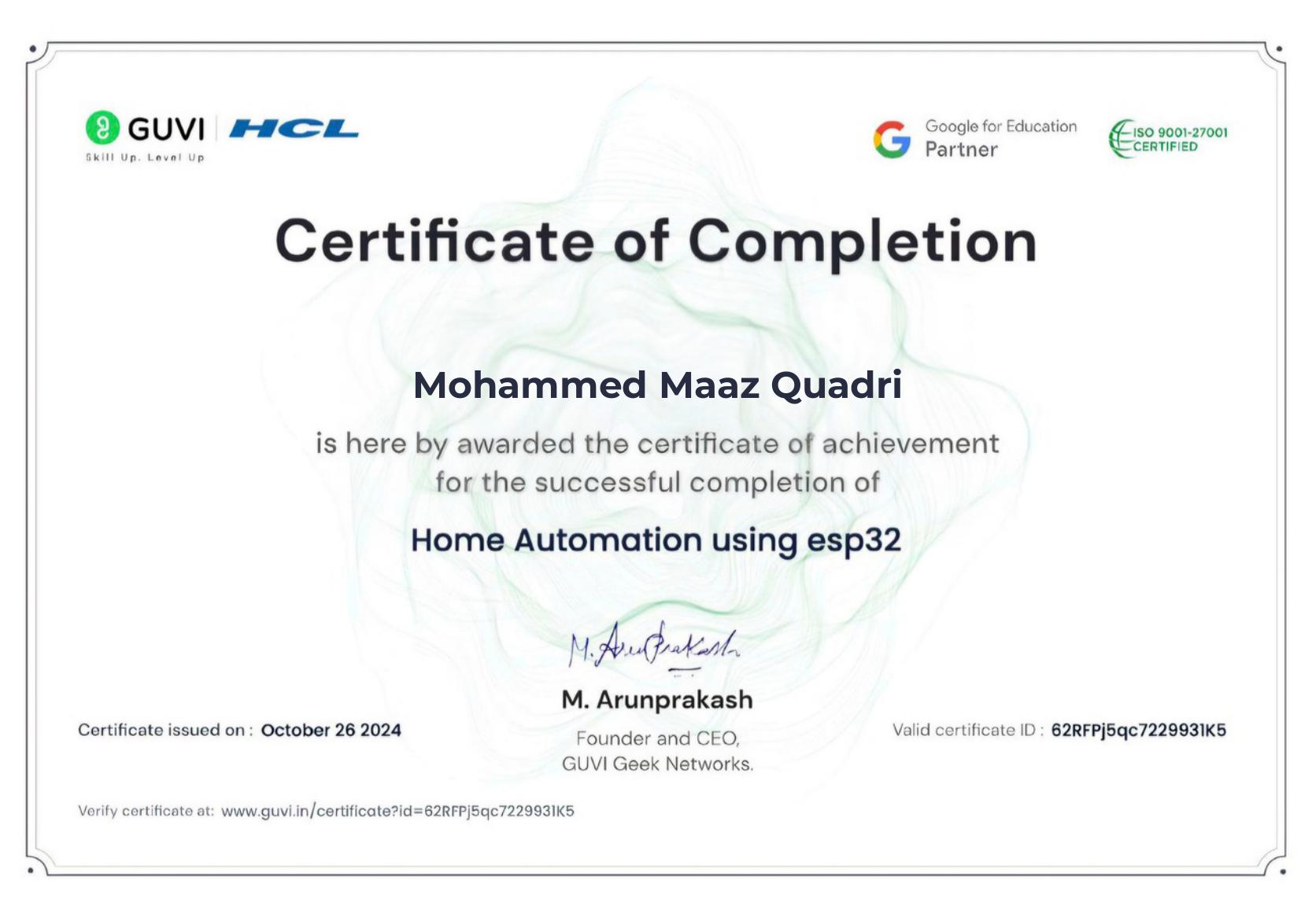 Certificate 64
