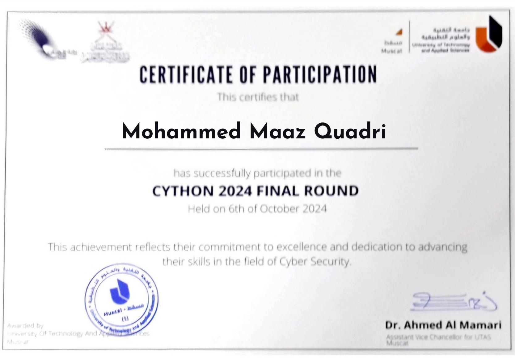Certificate 76
