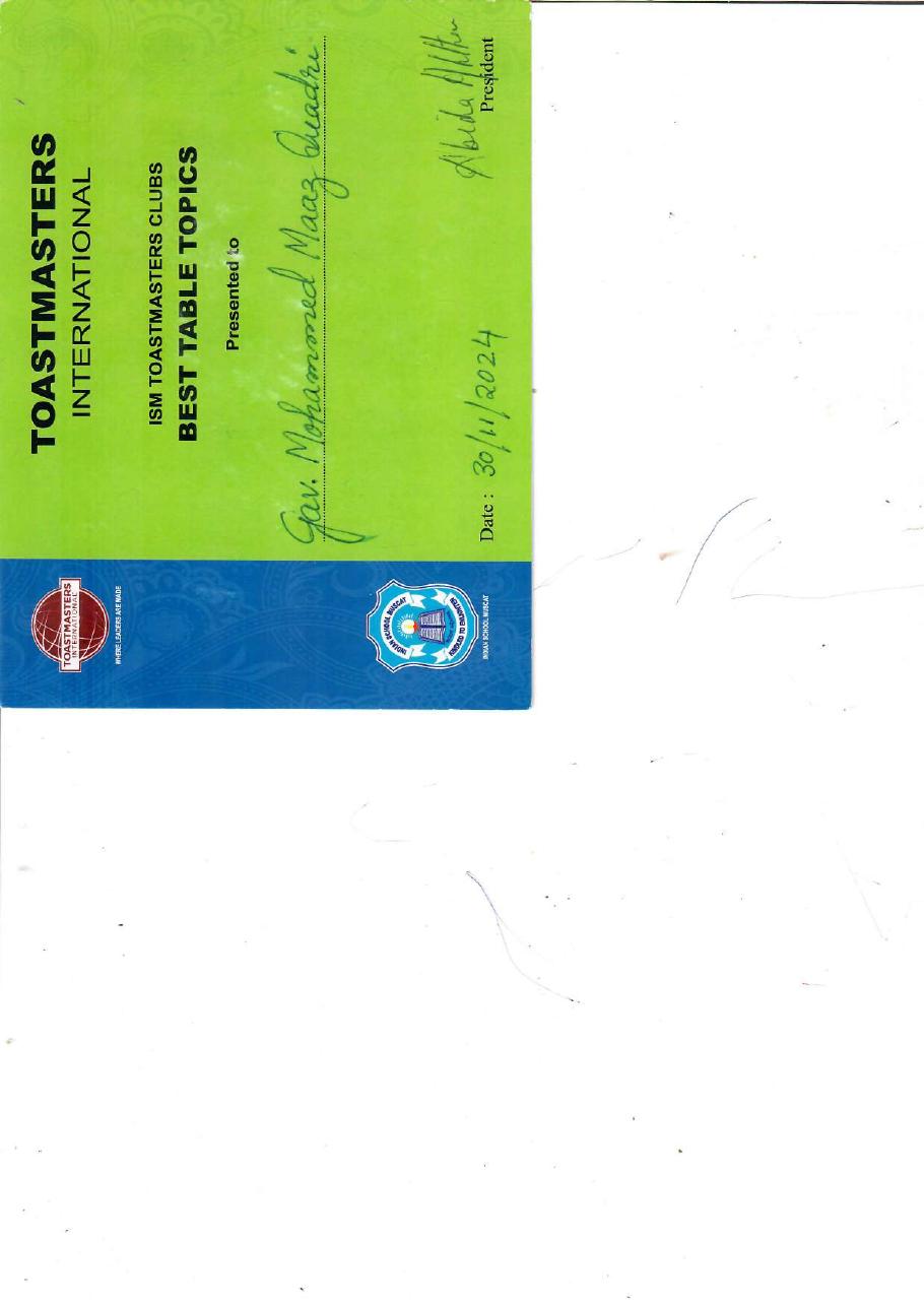 Certificate 36