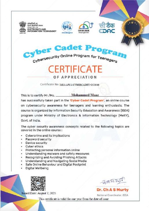 Certificate 52